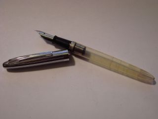 Vintage Scripto Transparent Fountain Pen 1950s Fine