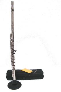 Merano C Key Nickel Plated Flute with FREE Metro Tuner and Case