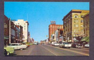 Garrison Ave Looking West Fort Smith Arkansas Unused Vintage Postcard