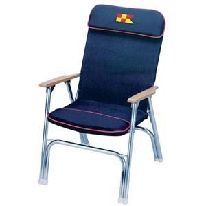 Garelick Padded Folding Boat Deck Chair Navy