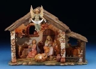  and finely crafted Fontanini Nativity set comes with the stable