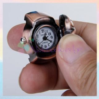 Gothic Steampunk Vintage Style Skull Cover Finger Ring Watch