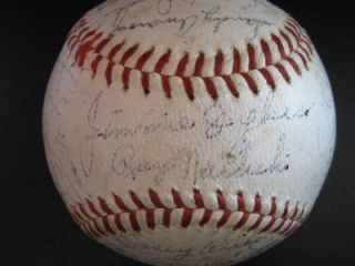 1960 Detroit Tigers Signed OAL Ball 30 Al Kaline Norm Cash Colavito