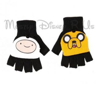 Adventure Time with Finn and Jake Convertible Knit Fingerless Gloves