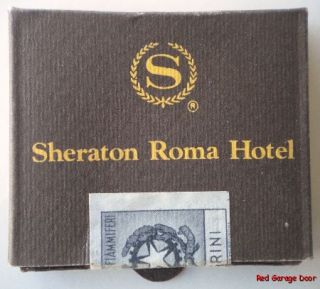 Sheraton Roma Tre Fontane Rome Italy Matchbook Drawer Italian
