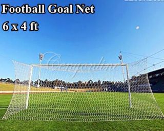 New 6 x 4ft Football Soccer Goal Post Nets 1 8x1 2M for Sports