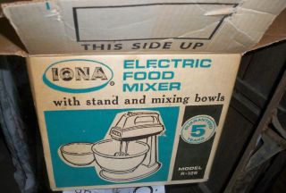  But Iona Electric Food Mixer w Stand Mixing Bowls Free Shipping