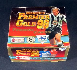  Merlins Premier Gold 98 Soccer/Football Trading Card Box 36 Packs