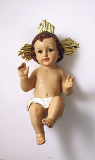 12 Spanish Design Baby Jesus Statue w Removable Crown Figurine