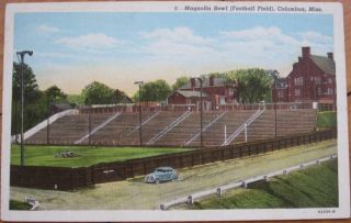1940 PC Magnolia Bowl Football Field Columbus Miss MS