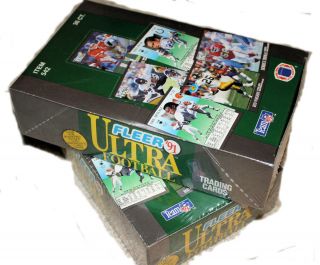 Unopened Boxes of 1991 Fleer Ultra Football Trading Cards