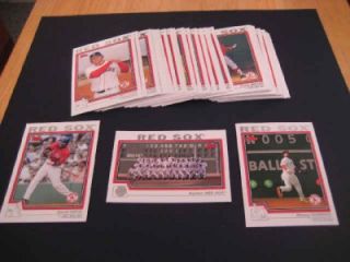 2004 topps boston red sox team set with traded