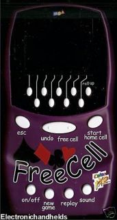 MGA Free Cell Solitaire Electronic Handheld Travel Game Color FX2 Big