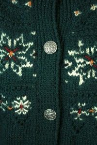Women Dale of Norway Fair Isle Nordic Cardigan Sweater Jacket Wool