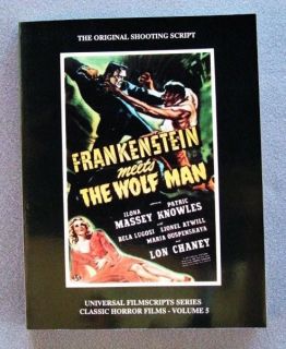 Lugosi Chaney Frankenstein Meets Wolf Man Filmbook