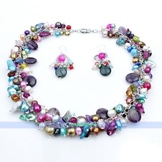 This gorgeous necklace is created from high quality freshwater pearls