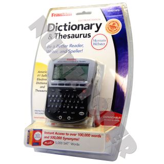 Franklin MWD 1470 Merriam Webster Electronic Dictionary and Thesaurus