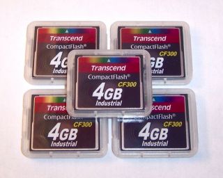  Transcend 300x Compact Flash Card 4 GB 300x Industrial CF Cards