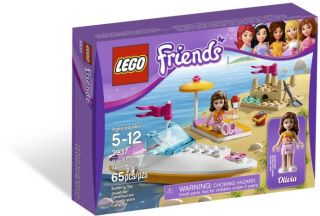 2012 Lego Friends 3937 Olivias Speedboat NIB New Lego for Girls Great