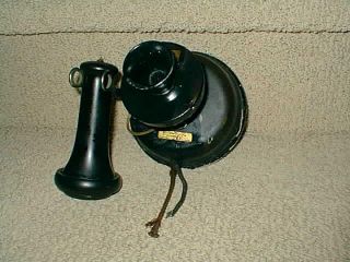 Vintage Western Electric Hotel Room Antique Telephone & Reciever Old