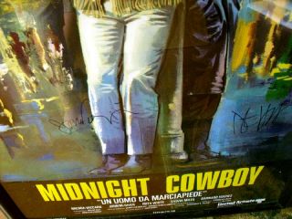 Midnight Cowboy Signed Poster Dustin Hoffman Jon Voight