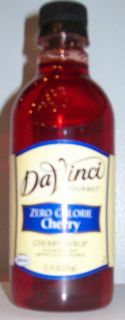 DaVinci Gourmet Zero Calorie Cherry Flavored Syrup