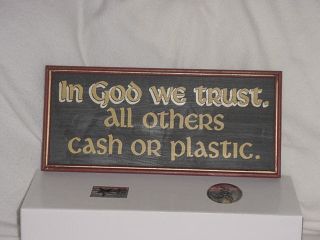 Wooden Plaque Sign Hand Painted from Cracker Barrel New