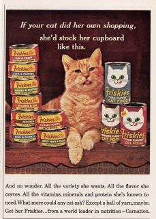 1966 ad friskies cat food cat s cupboard advertising
