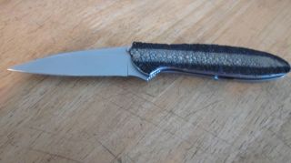 SKINNED Kershaw Leek Folding Pocket Knife Plain Edge Blade