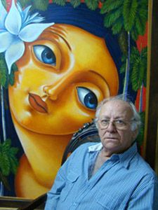 Nice Original Work Cuban Artist Orlando Naranjo Pastel