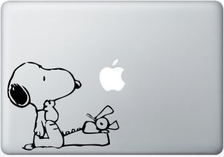 Snoopy Typing Macbook Decal Handmade Laptop Sticker Auto Computer