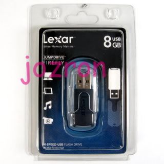 Lexar Firefly 8GB 8g USB Flash Pen Drive Stick Black