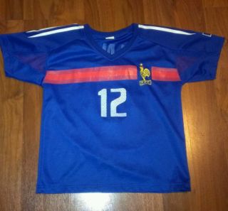 Thierry Henry France SOCCER jersey size SMALL YOUTH arsenal barcelona