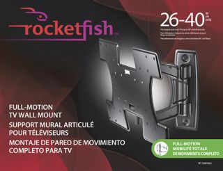 Rocketfish Full Motion Wall Mount 26 40 RF TVMFM02