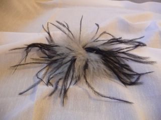 beautiful stylish hand made ostrich feather flower lapel pin