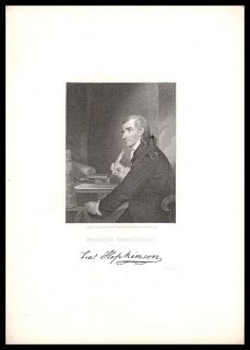 1835 Print Francis Hopkinson Signer Declaration Indepen