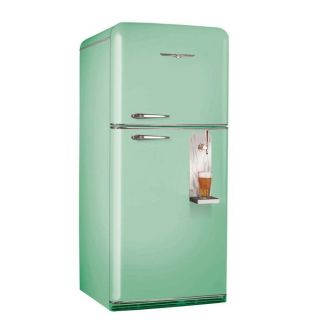 Brew Master 18 CU ft Beer Fridge with Draft System and Ice Maker Mint