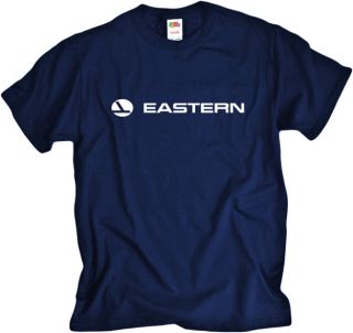 Stylish Navy Blue t shirt in cool cotton with a White Retro Airline