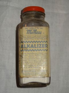 Vintage Furst McNess Alkalizer Bottle similar to Alka Seltzer