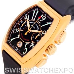 Franck Muller Conquistador Chrono 18K Yellow Gold Watch 8000 SC