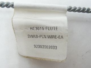  Plain Wire Cotton Instrument Woodwind Flute Swab PLN Wire Ea