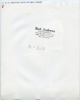 Vintage 75 Genevieve Waite Mark Lawhead Andy Warhol Broadway Man on