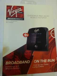 Virgin Mobile Overdrive Pro MiFi 3G 4G WiFi Modem Wireless Broadband