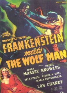  Toy Frankenstein Meets The Wolf Man 12 inch Figure SEALED