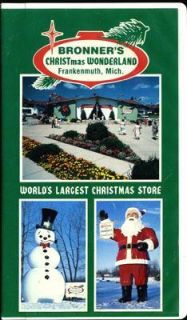 Bronners Christmas Wonderland VHS Frankenmuth Michigan