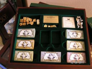 Franklin Mint Monopoly Collectors Game Table MillionaireSchairs