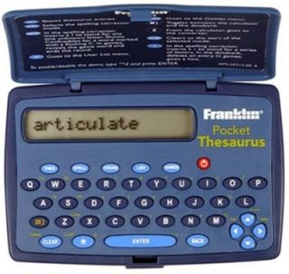 Thesaurus & Calculator Franklin Pocket Electronic Crossword Solver