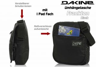  Dakine Tasche I Pad Tablet PC Frankton Messenger Black Schwarz