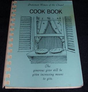  Women of The Chapel Cook Book Fulda West Germany Cookbook
