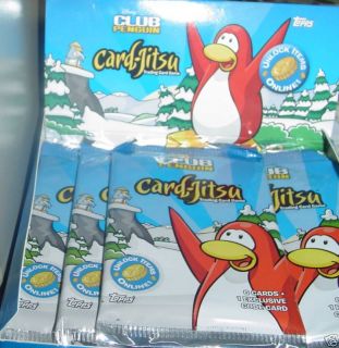  Club Penguin Card Jitsu 5 Packs Series 1 Trading Card Game Code